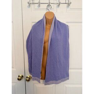 Escada Womens Soft Purple Scarf Wrap Cashmere Blend Italy